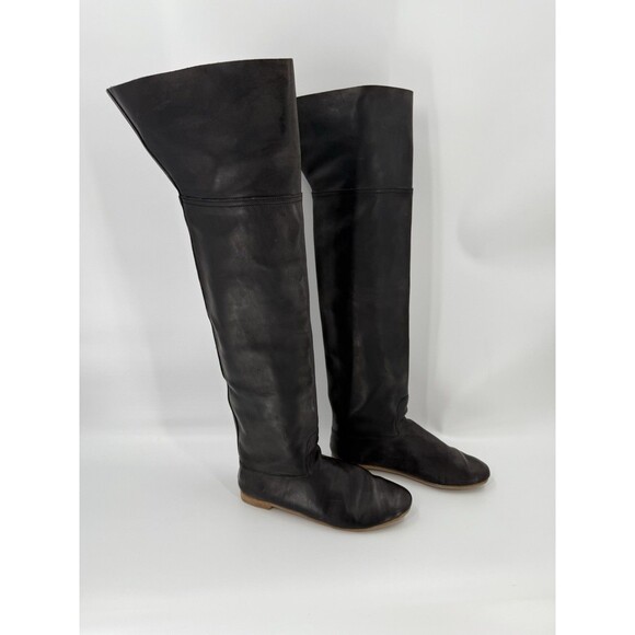 Spring Step Knee High Leather Riding Boots Black US 8 - Picture 6 of 13